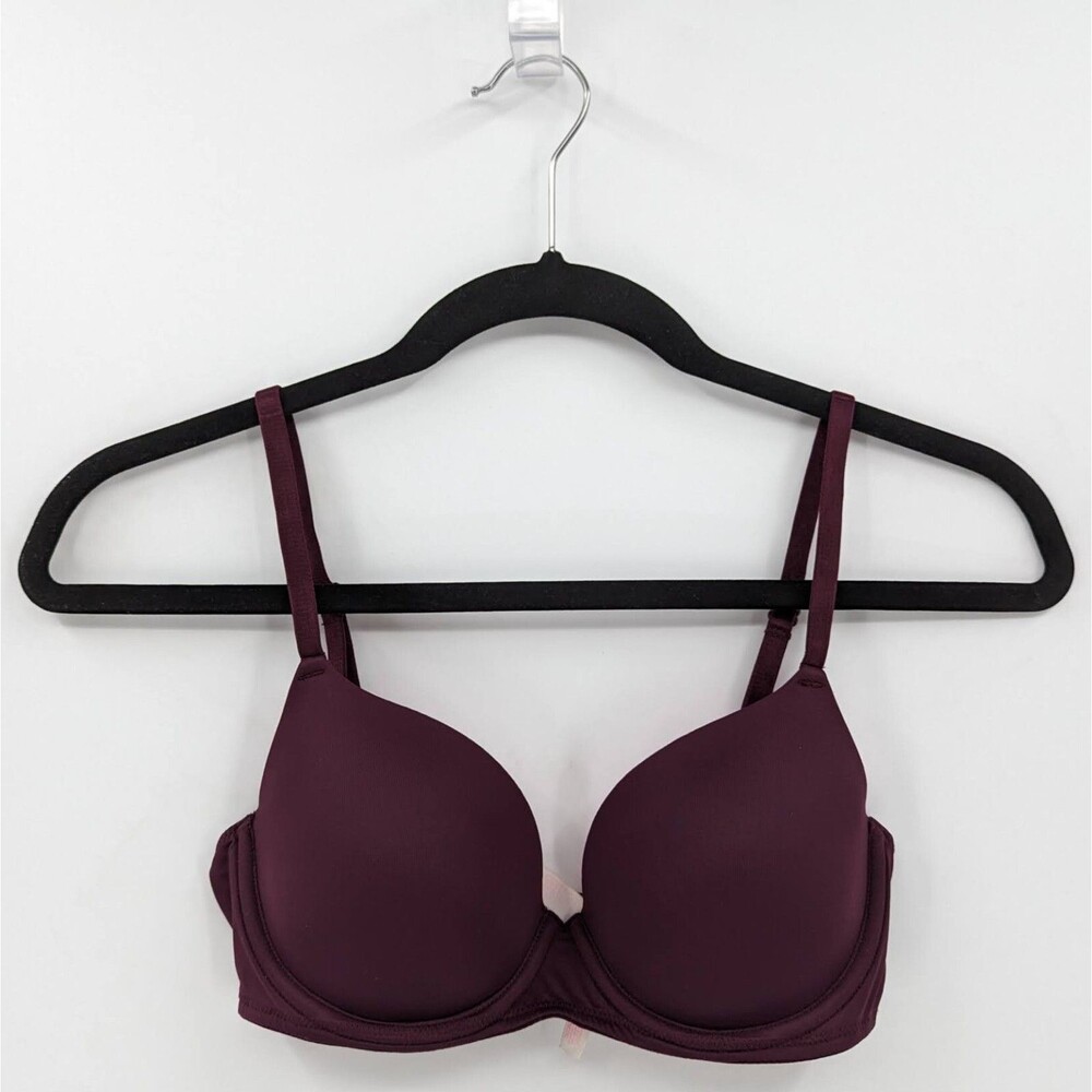 Victoria's Secret PINK Bra Women's 32C Plum Purple Lightly Lined*